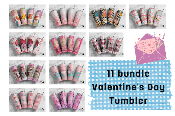 Download 11 Bundle Valentine's Day Tumbler - Bundle valentine Collection